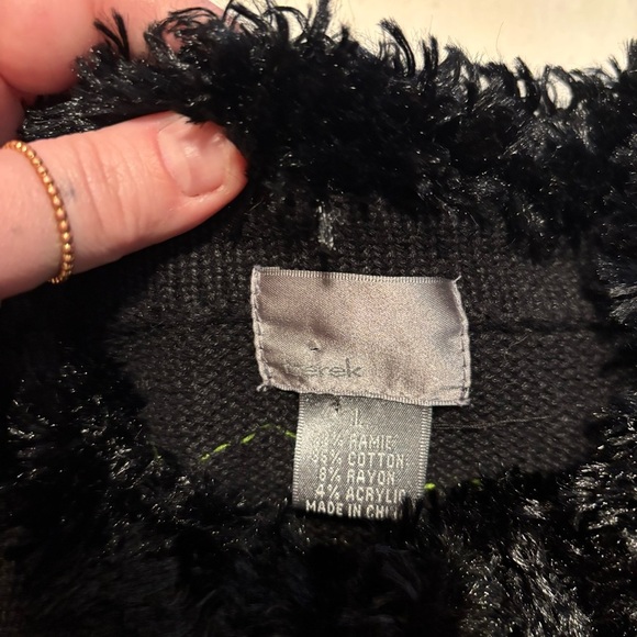 Vintage Berek Women's Large Christmas Cardigan Sweater Winter Embroidery Beaded - Picture 4 of 4